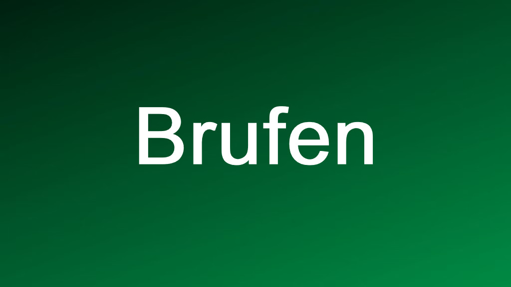 Brufen příbalový leták
